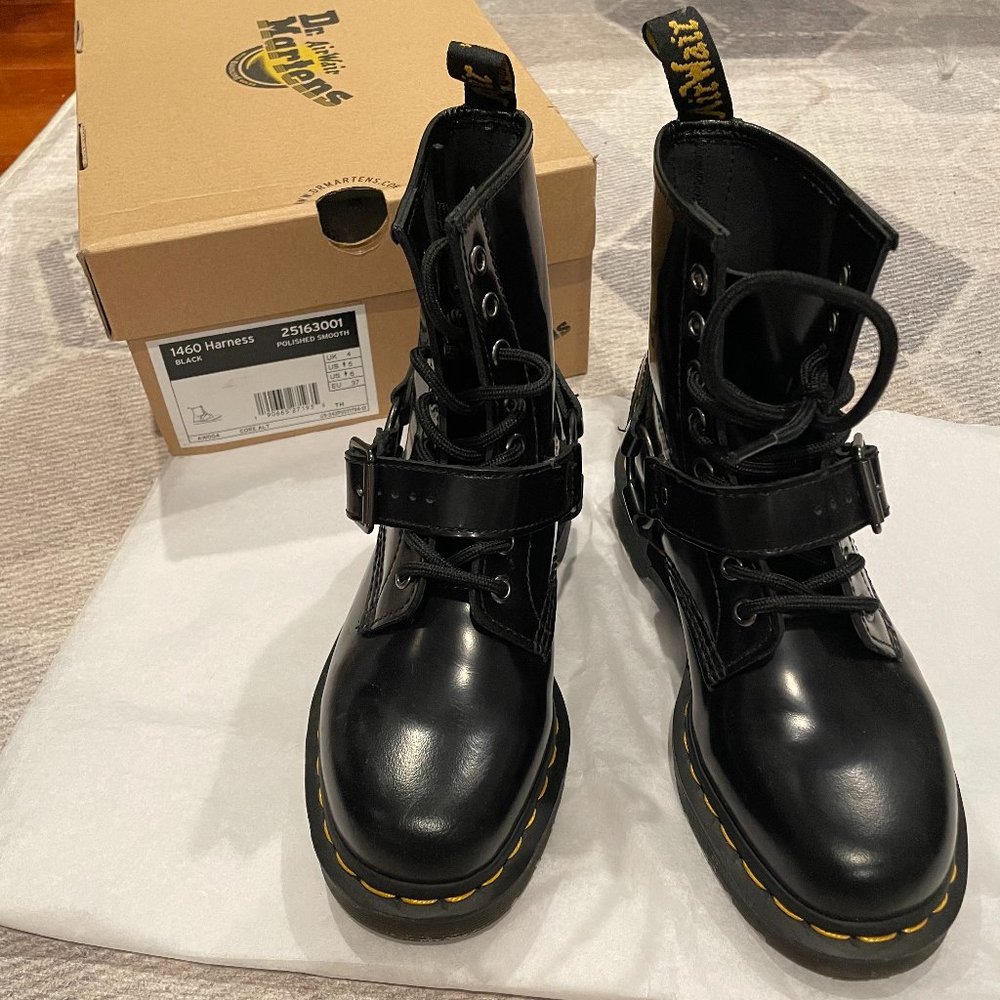 Dr. Martens 1460 Harness - Black size US 6 women/5 men, EU 37 - Picture 2 of 5